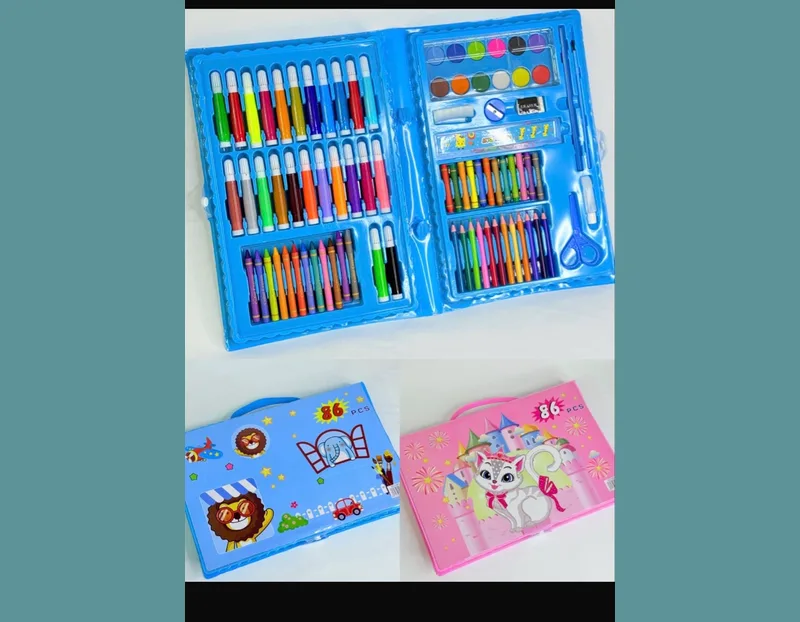 Set arte 86 piezas azul